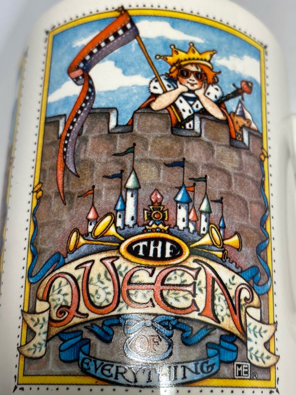 The Queen of Everything Mary Engelbreit Ceramic Mug -  Multicolour EUC